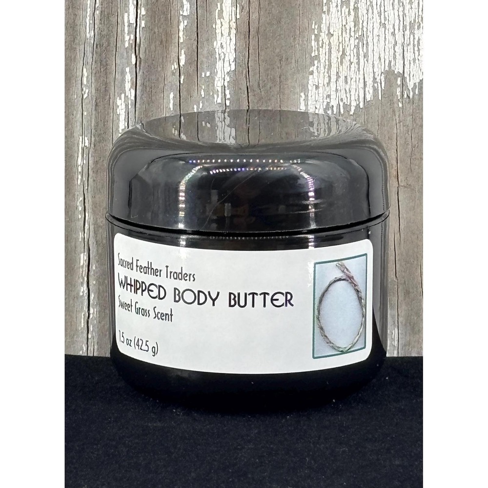 Sweet Grass Whipped Body Butter, 1.5 oz jar, Sacred Feather‎ Traders
